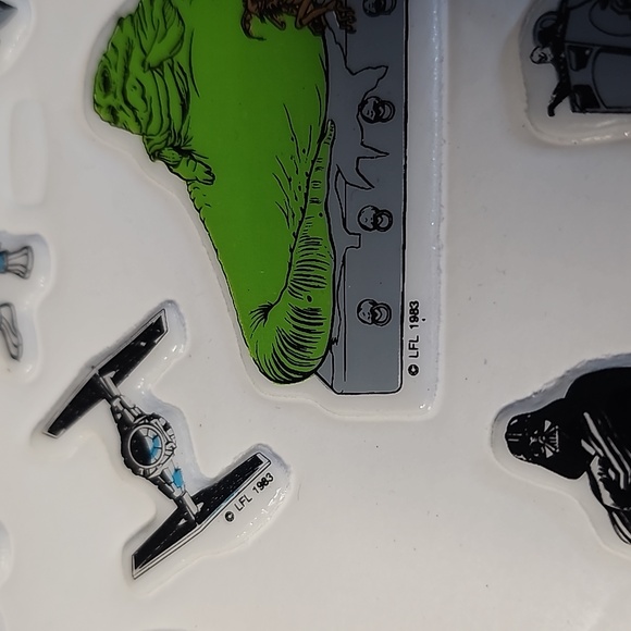 Vintage Star Wars puffy stickers 3 sheets - Picture 6 of 7